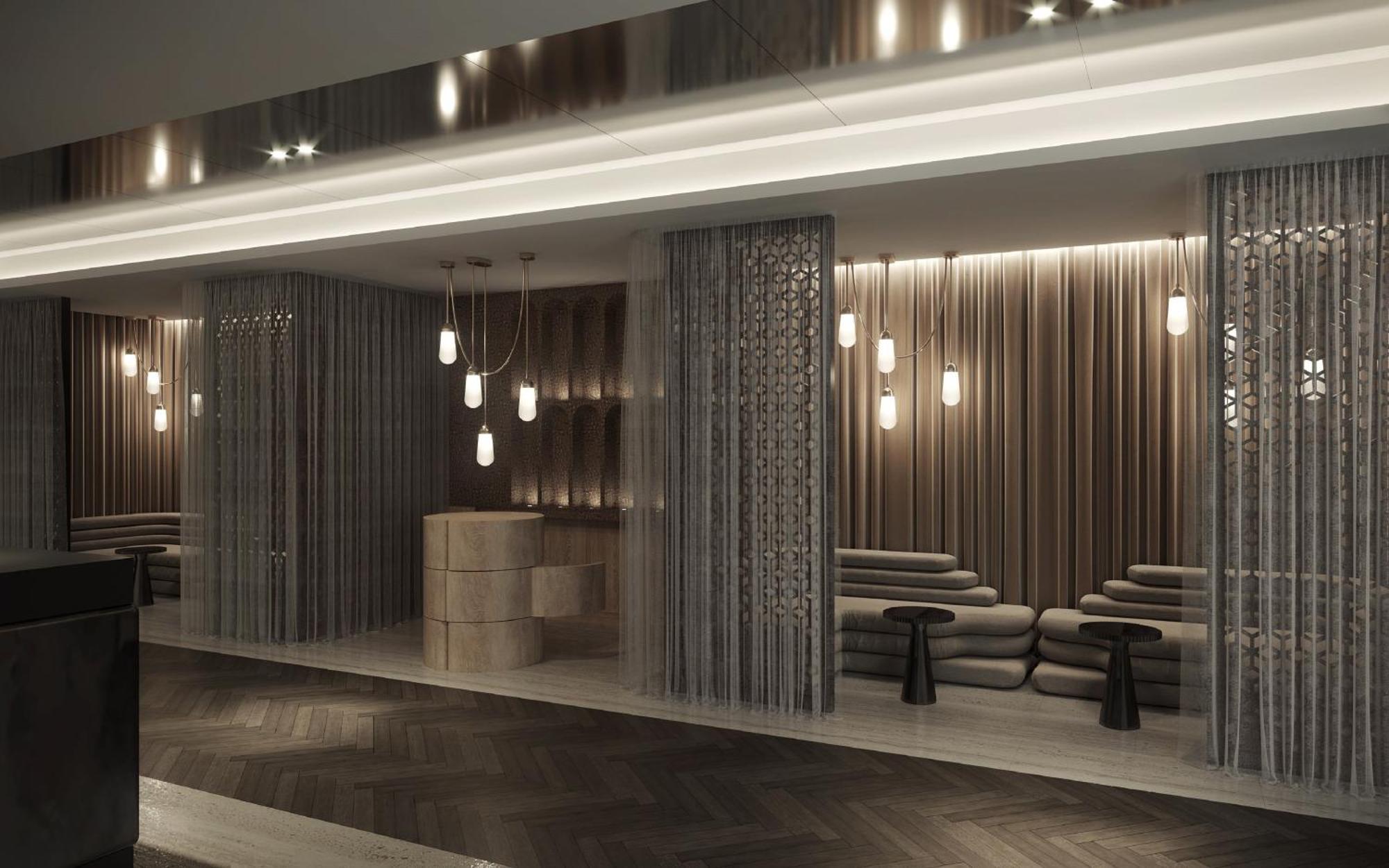 Abesq Doha Hotel And Residences, An Ihg Hotel Exteriér fotografie The interior of the lounge